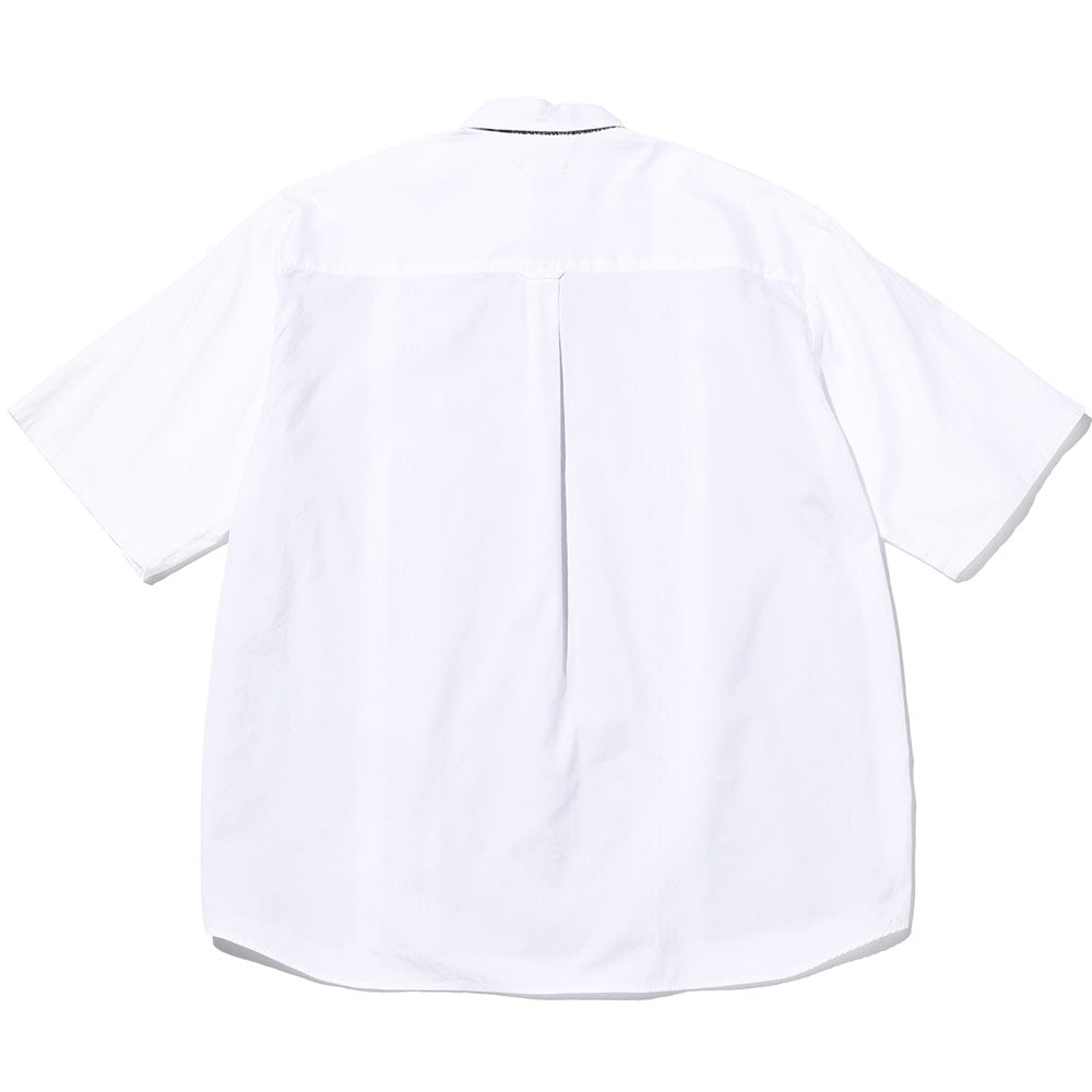 Vertical Paneled S/S Regular Collar Baggy Shirt 'Black' Sophnet